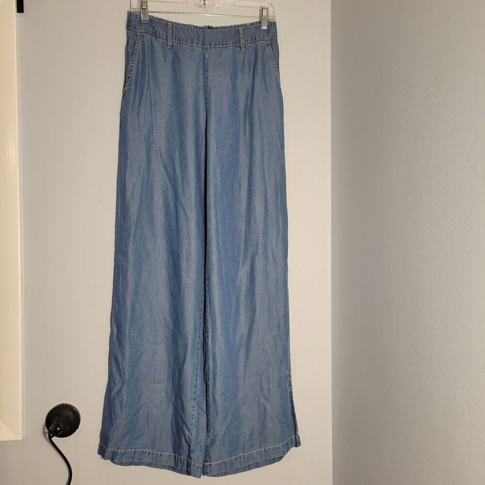 b.young Women's Byokosmo Wide Leg Pants Lyocell Size Small (EU36) 28x32